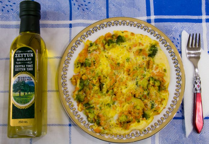 Tərəvəzli omlet, terevez omleti
